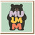 Cute Bear MUM Mother's Day Card - Adorable Bear Holding Colourful Letters - For Mum from Daughter or Son