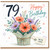 79th Birthday Card, Floral Bouquet Happy Birthday Card