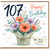 107th Birthday Card, Happy Birthday Floral Bouquet Card With Love
