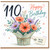 110th Birthday Card, Floral Happy Birthday Card With Love