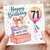 71st Birthday Card, Happy Birthday with Love Balloon and Gift Boxes
