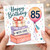 85th Birthday Card, Happy Birthday With Love Gifts and Balloon Design