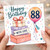 88th Birthday Card, Happy Birthday With Love Gifts and Balloon Design