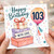 103rd Birthday Card, Happy Birthday With Love Gift Box Balloon Design