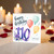 110th Birthday Card, Happy Birthday Balloons and Floral Design with Love