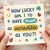 How Lucky Am I To Have Mum As Incredible As You Card - Cute Mother's Day or Birthday Card for Mum with Hearts, Clovers, Ladybirds and Lucky Horseshoe