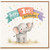 1st Birthday Card, Cute Elephant Happy 1st Birthday Card