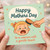 Funny Mother's Day Card for Mum, Crying Child and Hairbrush Cartoon, 'Happy Mothers Day - to a woman with a gentle touch'