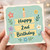 2nd Birthday Card, Happy 2nd Birthday Floral Candle Card