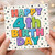 4th Birthday Card, Colourful Happy 4th Birthday Card