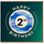 2nd Birthday Card, Happy Birthday Card for Age 2