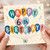 6th Birthday Card, Colourful Balloon Happy Birthday Card