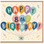 8th Birthday Card, Happy Birthday Balloon Design