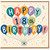 18th Birthday Card, Colourful Balloon Happy 18th Birthday Card