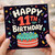 11th Birthday Card, Happy 11th Birthday Card with Cake Design