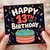 13th Birthday Card, Happy 13th Birthday Card, Teen Birthday Card
