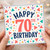 70th Birthday Card, Happy 70th Birthday Confetti Design