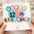 12th Birthday Card, Happy Birthday Balloon Design
