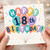 18th Birthday Card, Happy 18th Birthday Balloon Design