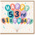 53rd Birthday Card, Happy 53rd Birthday Balloon Card