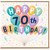 70th Birthday Card, Happy 70th Birthday Balloon Design