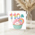 110th Birthday Card, Cute Cupcake and Rainbow Candle Design