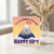 50th Birthday Card, It's All Downhill From Here Happy 50th Mountain Design