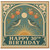 30th Birthday Card, Vintage Birds and Oranges Design