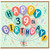 39th Birthday Card, Colourful Balloon Happy Birthday Card
