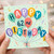 62nd Birthday Card, Happy Birthday Balloon Design