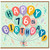 76th Birthday Card, Happy Birthday Balloon Design