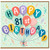 81st Birthday Card, Happy 81st Birthday Balloon Design
