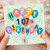 107th Birthday Card, Happy Birthday Balloon Design, Special Age Birthday Card