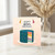 40th Birthday Card, Stylish Teal Gift Box and Tassel Design
