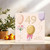 49th Birthday Card - Balloons & Confetti Design, Elegant Square Greeting - 145mm x 145mm - Pastel Gold Look - For Her or Him, Includes Kraft Envelope