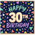 30th Birthday Card, Happy 30th Birthday Confetti Design