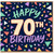 70th Birthday Card, Happy 70th Birthday Card