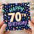 70th Birthday Card, Happy 70th Birthday Card