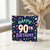 90th Birthday Card, Colourful Confetti Celebration Card
