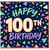 100th Birthday Card, Happy 100th Birthday Confetti Design