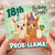 18th Birthday Card, No Prob - llama Birthday Drinks Card for Her or Him