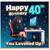 40th Birthday Card, Gamer Girl You Levelled Up Birthday Card