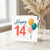 14th Birthday Card, Happy 14th Birthday Balloons Card