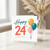 24th Birthday Card, Happy 24th Birthday Card with Balloons and Confetti
