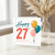 27th Birthday Card, Happy 27th Birthday Balloon Design Card