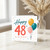 48th Birthday Card, Happy 48th Birthday Card with Balloons