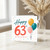 63rd Birthday Card, Happy 63 Birthday Balloons Design