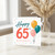 65th Birthday Card, Happy 65th Birthday Balloon Design