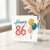 86th Birthday Card, Happy 86th Birthday Balloon Design