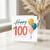100th Birthday Card, Happy 100th Birthday with Balloons